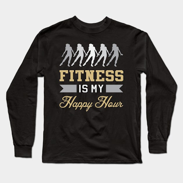 Fitness For Women Gym Workout Lover Gift Idea Long Sleeve T-Shirt by T-Shirt.CONCEPTS